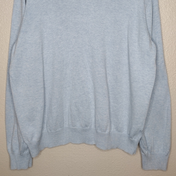 Brooks Brothers 346 Supima Cotton Knit Pullover Long Sleeve V Neck Sweater - Picture 4 of 13